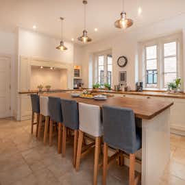 The Old Rectory - The kitchen: Light and airy, spacious and well-equipped  The Old Rectory - The kitchen: Light and airy, spacious and well-equipped