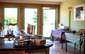 Ready for nibbles time to cook and chit chat with a open plan kitchen diner family and friends holiday accommodation at Orchard House