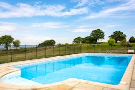 Make a splash in the swimming  at Highcloud Farm self catering accommodation Monmouthshire www.bhhl.co.uk 