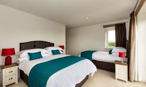 Orchard House family bedroom with double and single beds - Family and friend friendly holiday stays   www.bhhl.co.uk