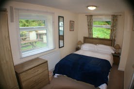 Bedroom 12 Double bedroom with ensuite and views cross the garden large self catering holiday house in the Wye Valley Herefordshire www.bhhl.co.uk
