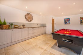Quantock Barns - The Games Room; play pool, watch a movie, hang out, relax.