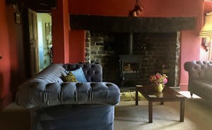 Hurstone :Snuggle up in the sitting room, light the wood-burner when it's cold outside