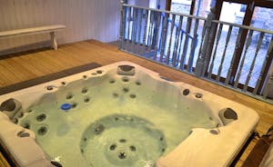 Peaks Grange - Have a good soak in the indoor hot tub whatever the weather's doing