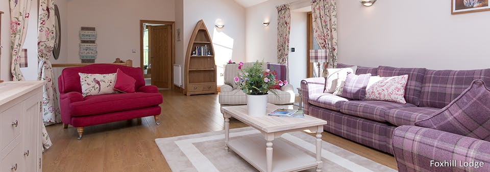 Comfortable living area with luxurious seating