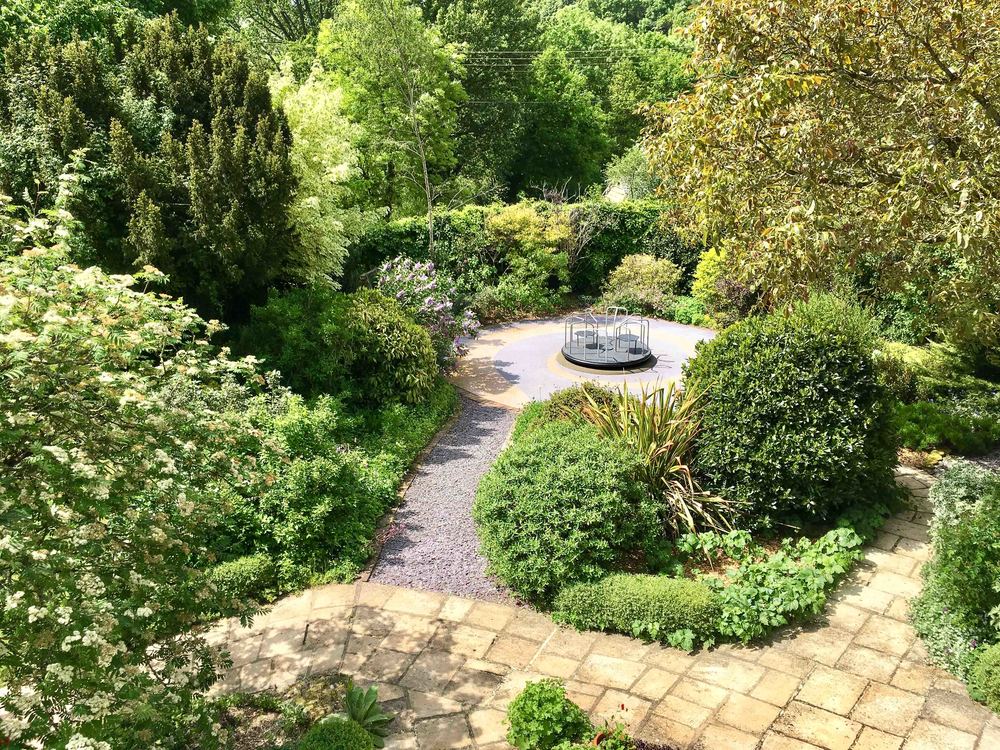 Arial view of TCB's front garden