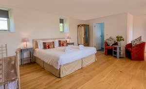 Pound Farm - Bedroom 7: A bright and spacious room on the first floor of a converted barn in the courtyard