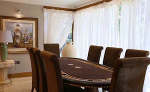 Hamble House - On the landing there's a Texas Holdem table