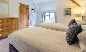 Frog Street: In the Orchard Suite Bedroom 2 has zip and link beds and is accessed via Bedroom 1