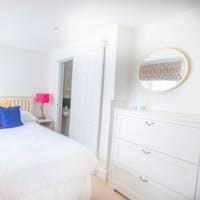 Ground Floor Double Bedroom with King bed and Ensuite Shower Room Ground Floor Double Bedroom with King bed and Ensuite Shower Room