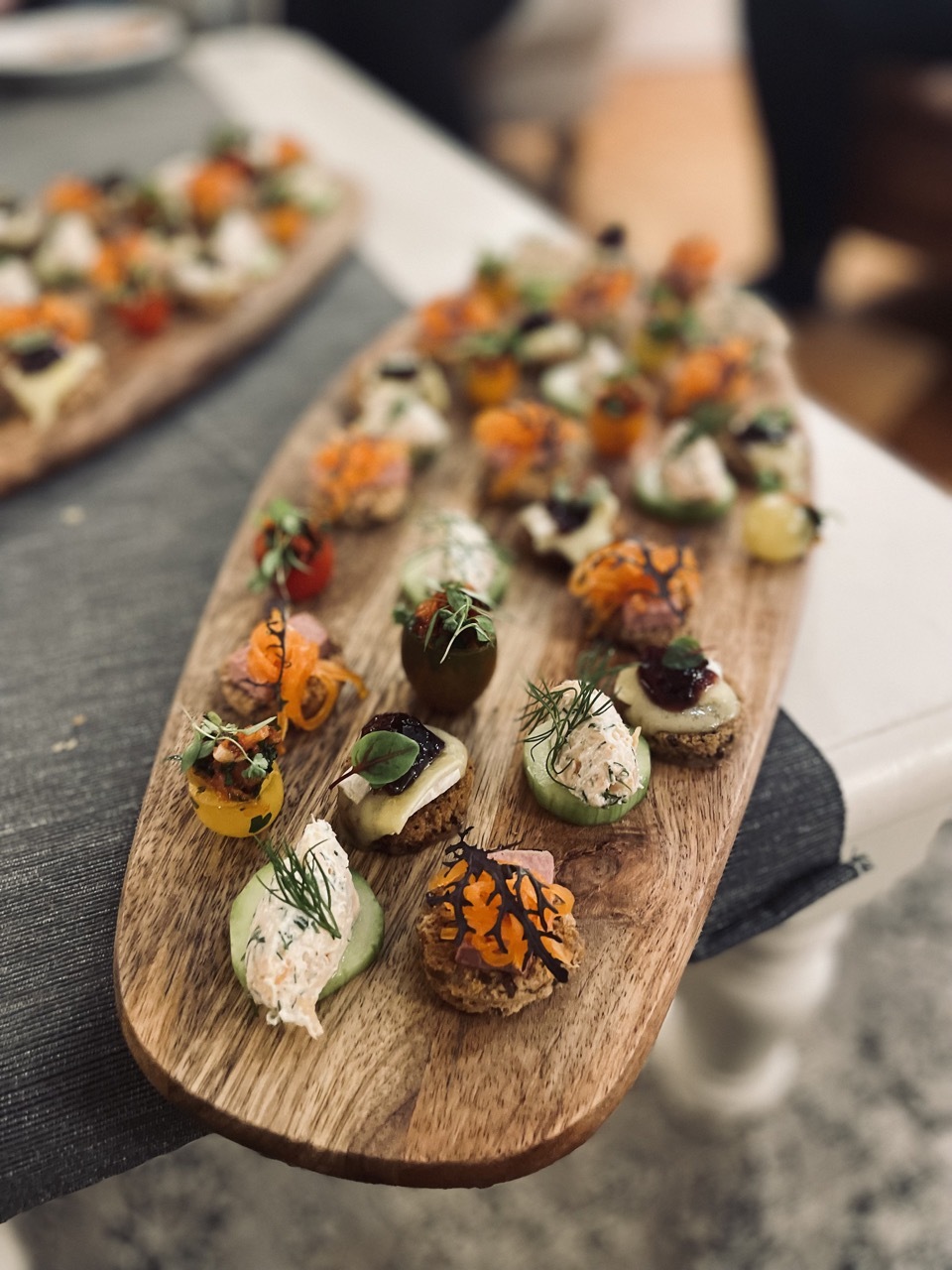 Amazing canapes at Stonehayes
