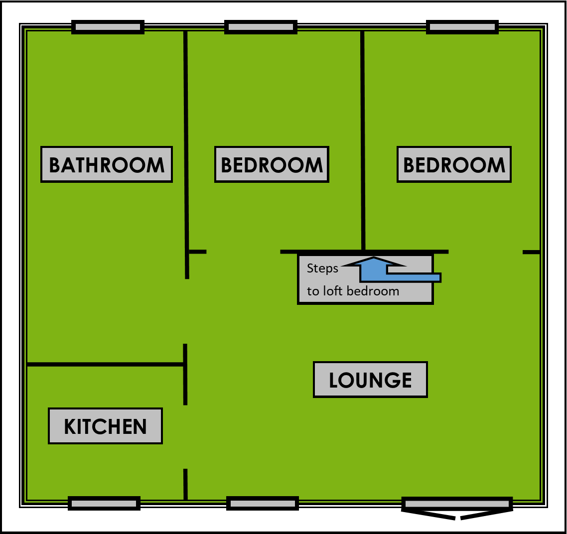 Floorplans Woodside and Monktonmead Rosemary Lane, Ryde, Isle Of