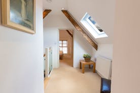 Siskins Nook, Stonehayes Farm - The bedrooms are on the first floor,  left and right of the central staircase