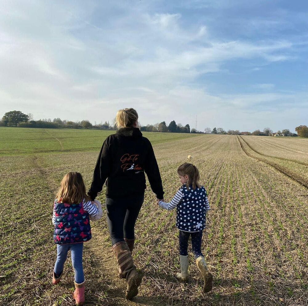 Families at Lower Langely Farm
