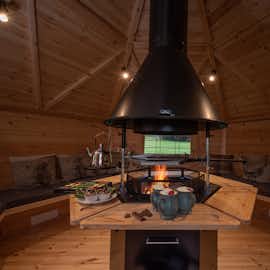 Big Thatch, Devon - Gather in the BBQ lodge; toast marshmallows, sizzle sausages, be cosy Big Thatch, Devon - Gather in the BBQ lodge; toast marshmallows, sizzle sausages, be cosy