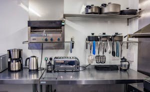 Plenty of professional kitchen equipment for large groups at Wye Rapids House www.bhhl.co.uk