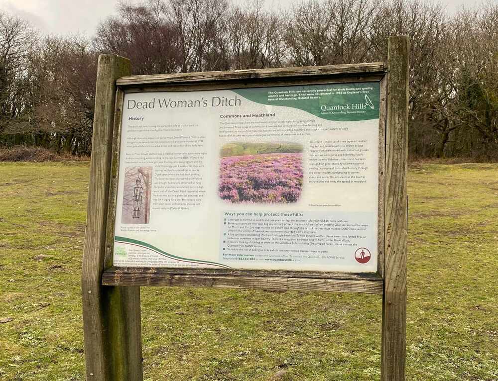 Dead Womens Ditch information board