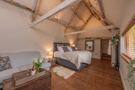 Court Farm - Bedroom 5 is in the Cow Byre and can sleep up to 4