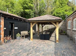 Peaks Grange - There's a gazebo in the courtyard for happy barbecues