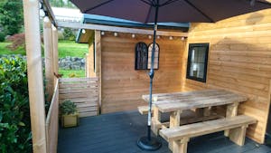 Monktonmead decking and seating area
