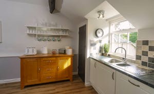 The kitchen is well equipped for self-catering