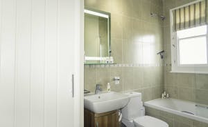 Recently fitted modern bathroom