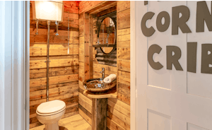 The Corn Crib - Got to love the rustic feel of the downstairs WC!
