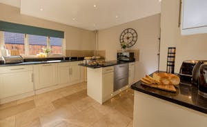 Cockercombe - The kitchen is well equipped for your self catering large group holiday