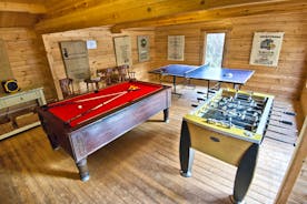  	Games Room with Pool Table. Table Football, Table Tennis - great fun for family & friends www.bhhl.co.uk