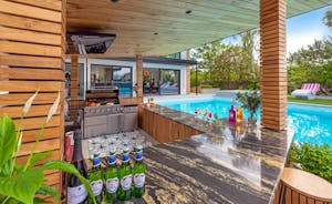 Bluewater - There's a poolside kitchen for cocktails and barbecues