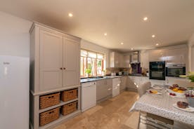Thorncombe - The kitchen is modern and well-equipped for your large group stay