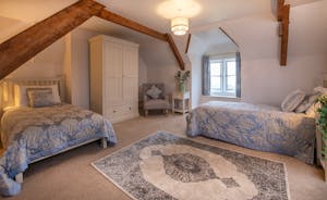 The Old Rectory - The Emily Elrington bedroom on the second floor - part of the Elrington Suite
