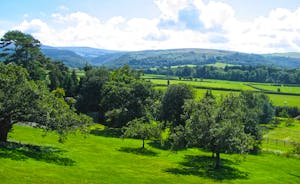 Bossington Hall - Gently sloping lawns and a panoramic view of Exmoor