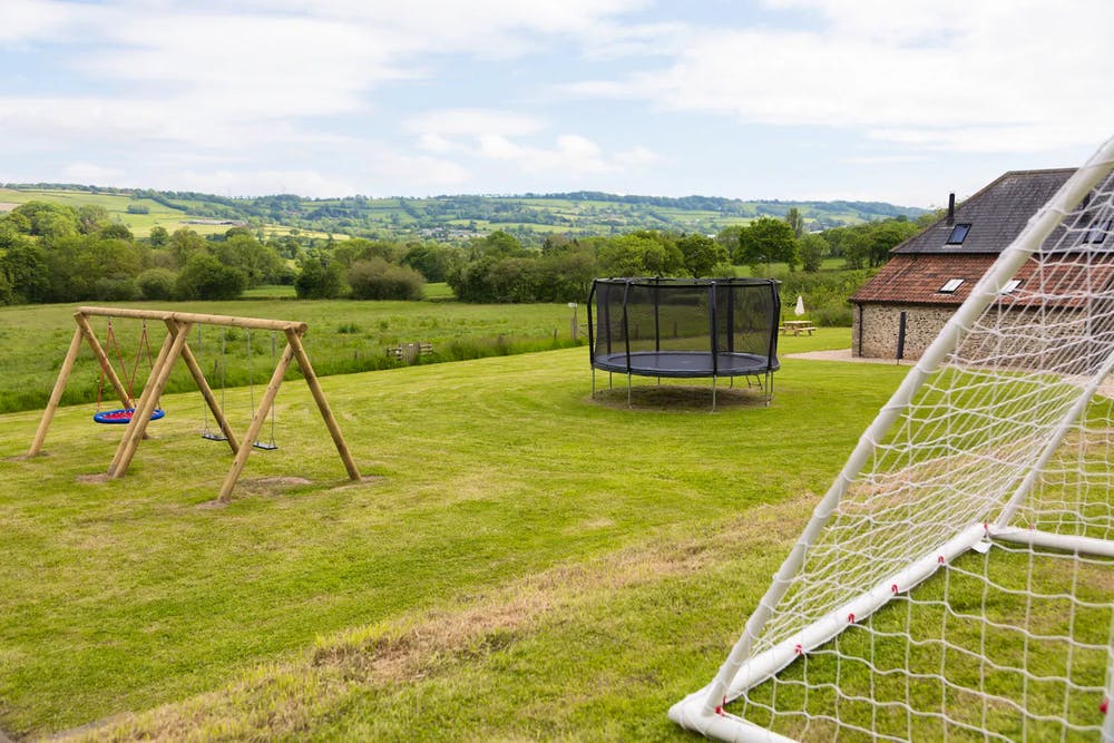 Play area at Stonehayes Farm
