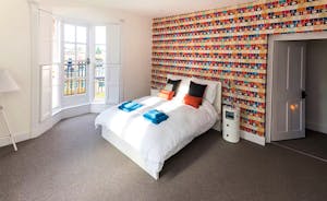 Pitmaston House - Stylish and funky, Bedroom 5 is on the second floor and has a kingsize bed and an en suite shower room
