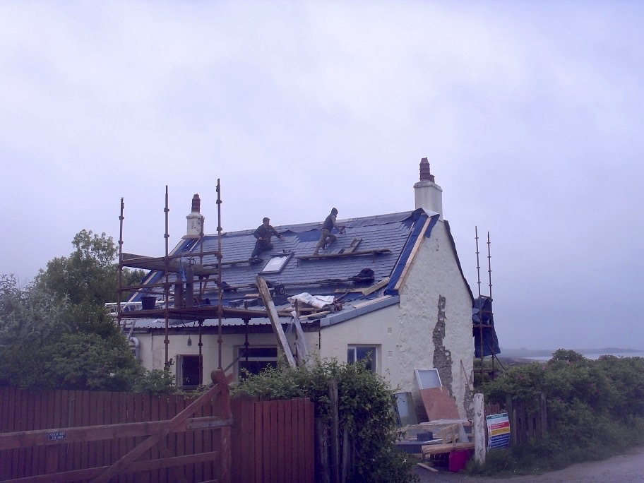 New roof tiles for Seaview Cottage