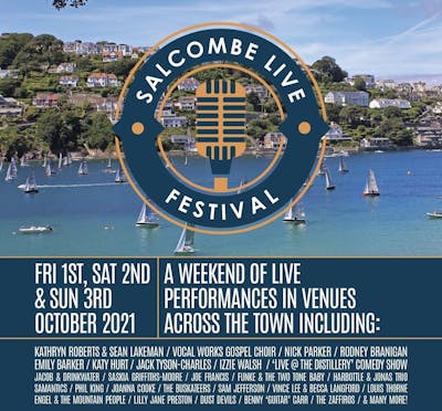 Poster for the "Salcombe Live Festival"
