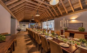 Boogie Barn: The long dining table sets the scene for celebrations feasts