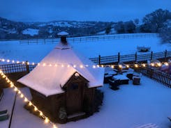 BBQ Hut in Snow 