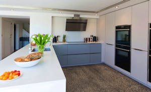 Shires - A swish contemporary kitchen with plenty of storage space