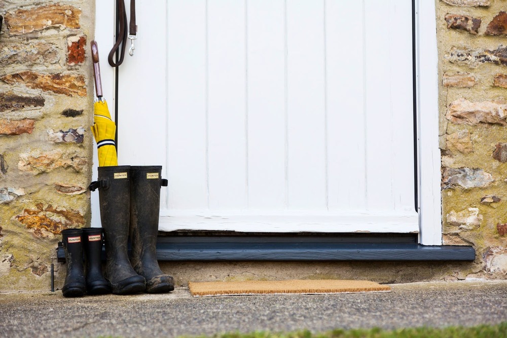 Take of your wellies at Siskins Nook