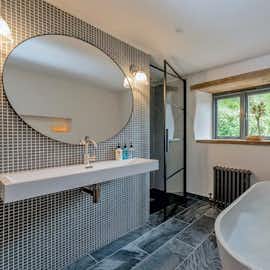 Otterhead House - The main bathroom has a wonderful modern country feel Otterhead House - The main bathroom has a wonderful modern country feel