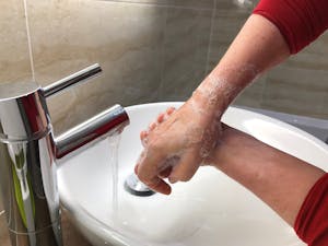 Hand washing for Coronavirus protection at Southclay Holidays