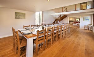 Coat Barn - The dining hall has a huge table to seat 18 - perfect for a celebratory feast