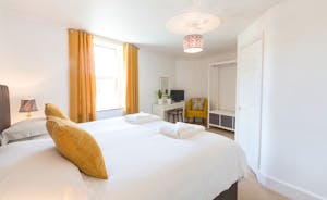 Culmbridge House - Bedroom 1: Crisp and modern, a touch of hygge