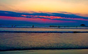 Multi Coloured Sunset over Polzeath Beach