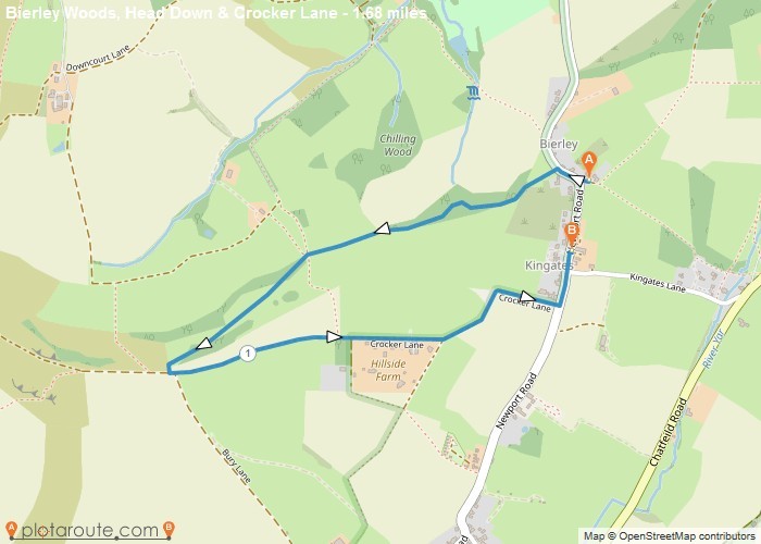 Bierley woods, Head Down & Crocker Lane Walk