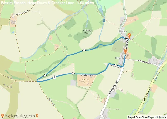 Bierley woods, Head Down & Crocker Lane Walk