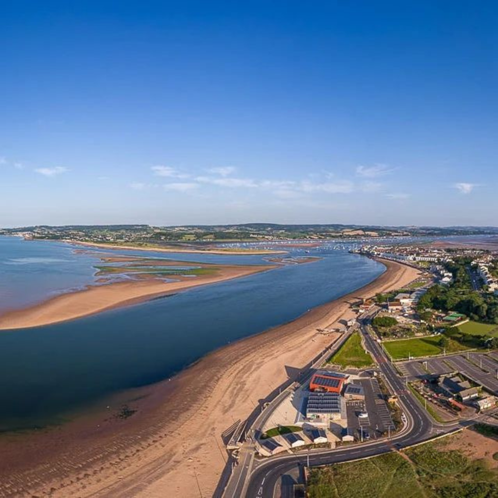 The Beach House Exmouth from above