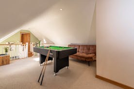 Crowcombe: The pool table is on the mezzanine landing
